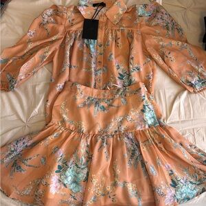 Boutique Floral Orange Set